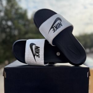 NIKE TECH BLACK x WHITE SLIPPER