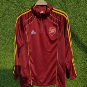 ARSENALl DARk RED TRACK TOP